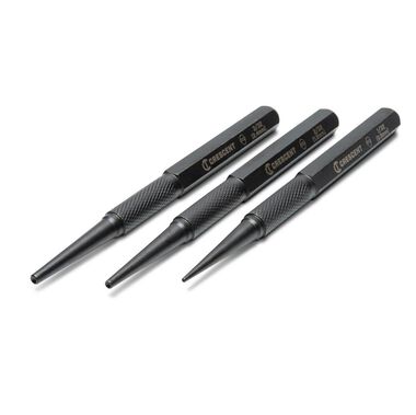 Crescent Steel Nail Punch Set 3pc