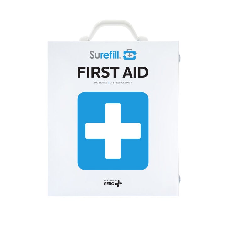 Aero Healthcare SUREFILL 3 Shelf Metal Cabinet 100 Series ANSI 2021 B - Without Meds
