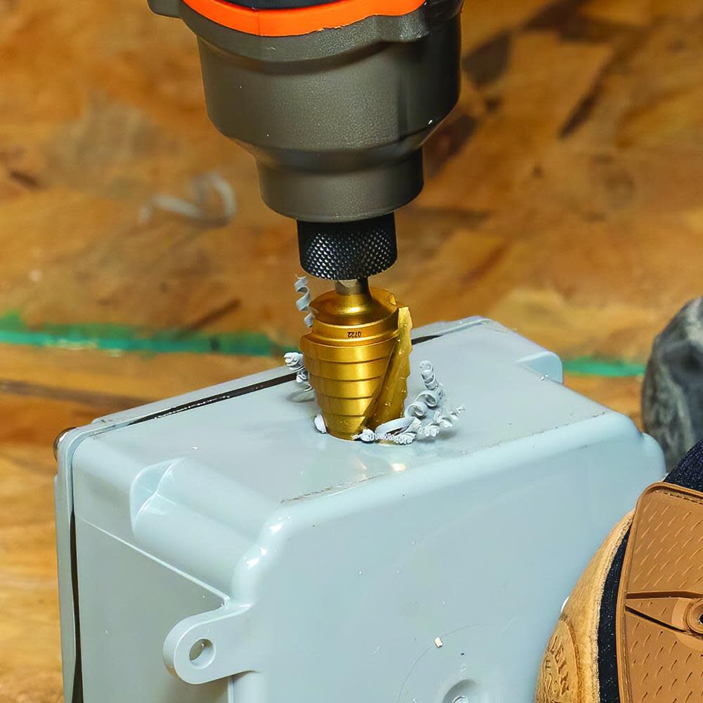 Klein Tools 3/16in to 7/8in Step Drill Bit VACO, large image number 7