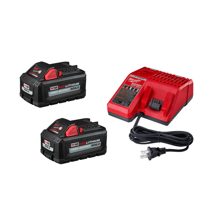 Milwaukee M18 FUEL Compact Router & M18 REDLITHIUM HIGH OUTPUT 6.0 Starter Kit with Battery & Charger Bundle, large image number 2