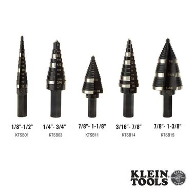 Klein Tools Step Drill Bit #14 Double-Fluted, large image number 2