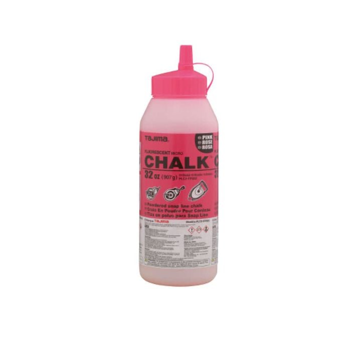 Tajima Micro Chalk Powdered Snap Line Chalk Fluorescent Pink 32oz