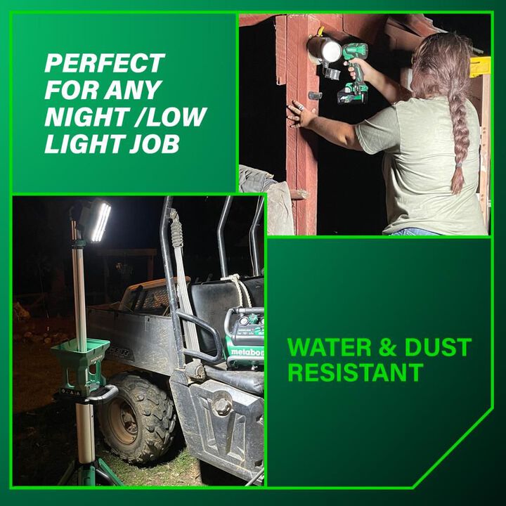 Metabo HPT 18V MultiVolt Cordless 4000 Lumen LED Tripod Site Light, large image number 3