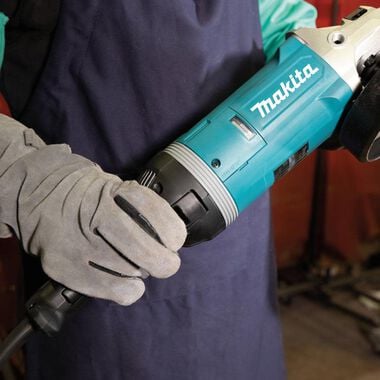 Makita 7in Angle Grinder with Rotatable Handle & Lock-On Switch, large image number 4