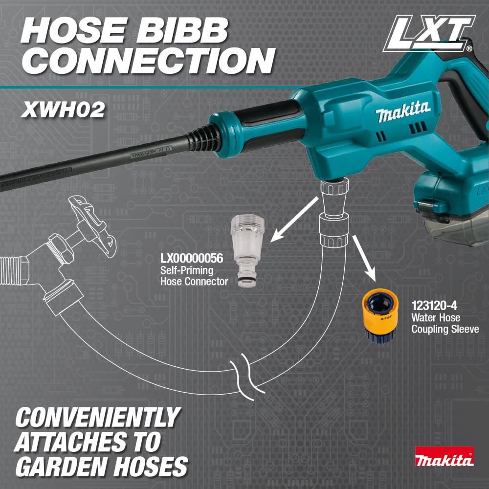 Makita 18V LXT 320 PSI 0.7 GPM Battery Powered Cold Water Power Cleaner (Bare Tool), large image number 6
