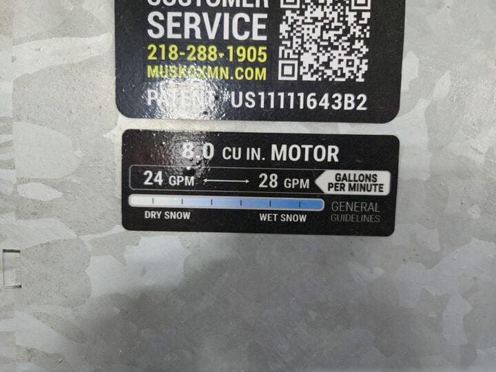 MUSKOX 84 Inch 17-50 GPM Hydraulic Snow Blower, large image number 16