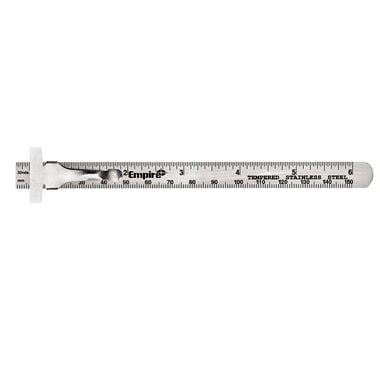 Empire Level 6 Pocket Ruler Stainless Steel