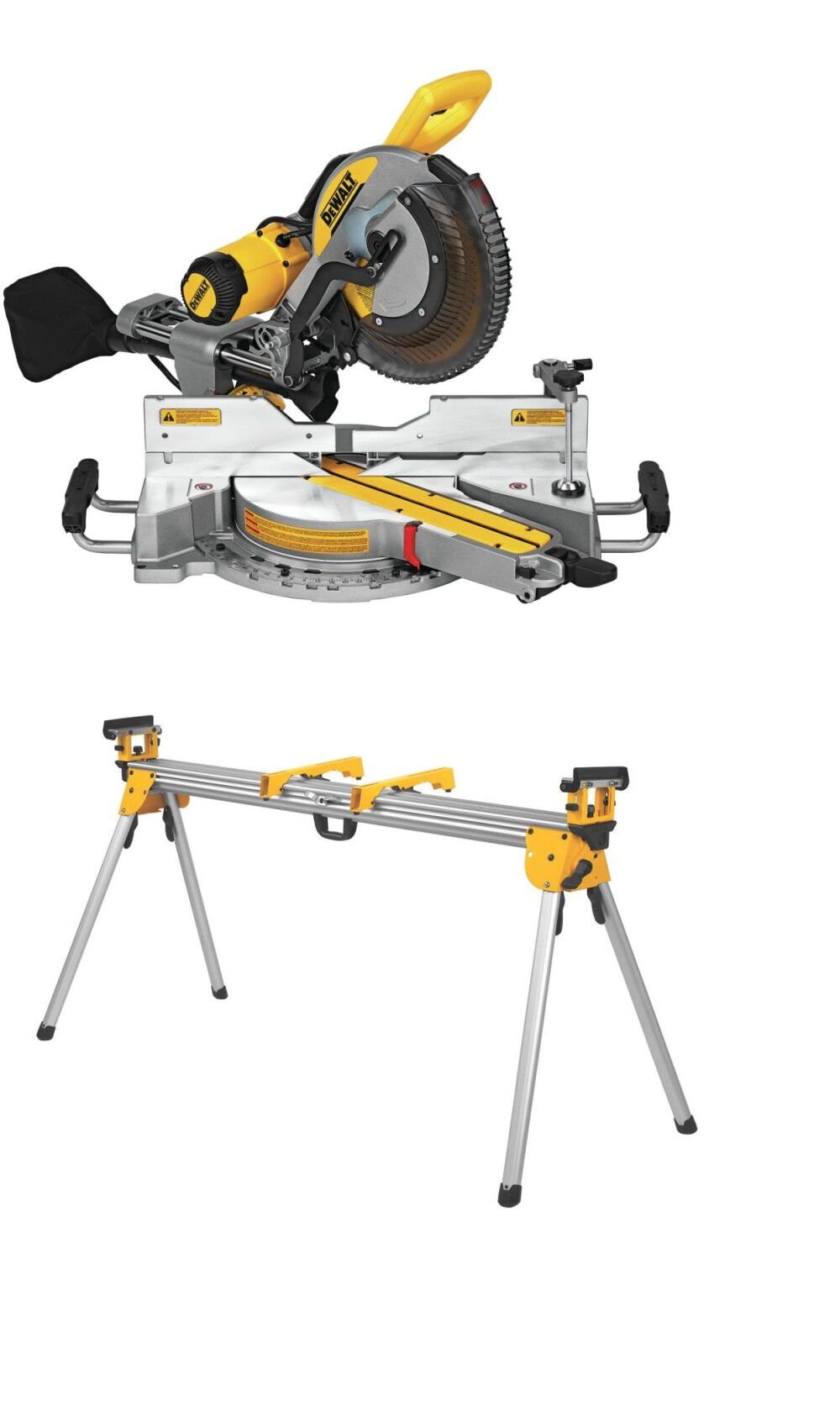 DEWALT 12 Inch Sliding Compound Miter Saw with Stand Bundle – DWS779-DWX723