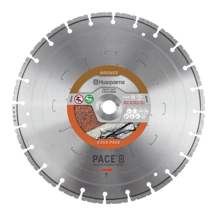 Husqvarna Construction 14 Inch Segmented Turbo Diamond Blade for Concrete and Masonry, 10 Pack, large image number 1
