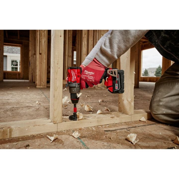 Milwaukee M18 FUEL 1/2 Inch Hammer Drill, 1/4 Inch Impact Driver & Blower Combo Kit Bundle, large image number 5