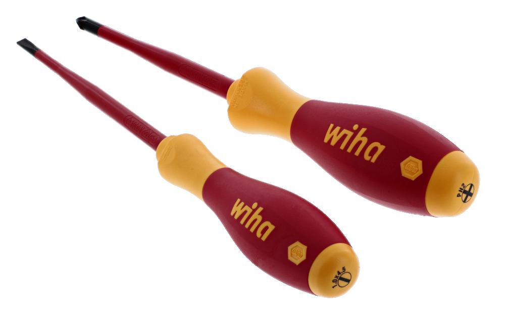 Wiha Insulated SlimLine Slotted & Phillips Screwdriver Set 2 Piece, large image number 3