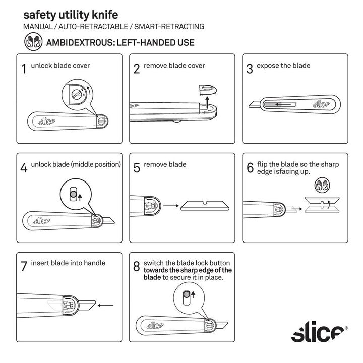 Slice Utility Knife Auto Retractable Nylon Handle, large image number 10