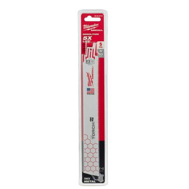 Milwaukee 9 in. 10 TPI THE TORCH SAWZALL Blades 5PK, large image number 10