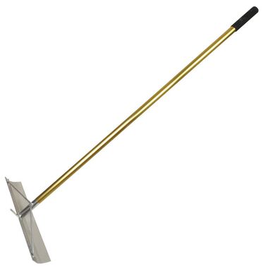 Kraft Tool Co 19-1/2 In. x 4 In. Gold Standard Aluminum Concrete Placer with Hook