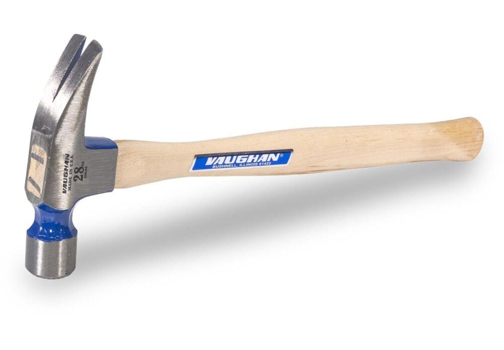 Vaughan 28 Oz Milled Face 999 Hammer with Hickory Handle - 43061