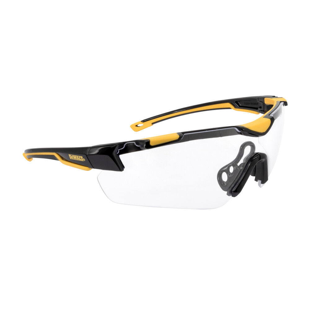 DEWALT Chisel Protective Eyewear, Black and Yellow Frames, Clear Lens, large image number 4