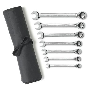 GEARWRENCH Ratcheting Wrench Set 7 pc Sae Reversible Combination, large image number 0