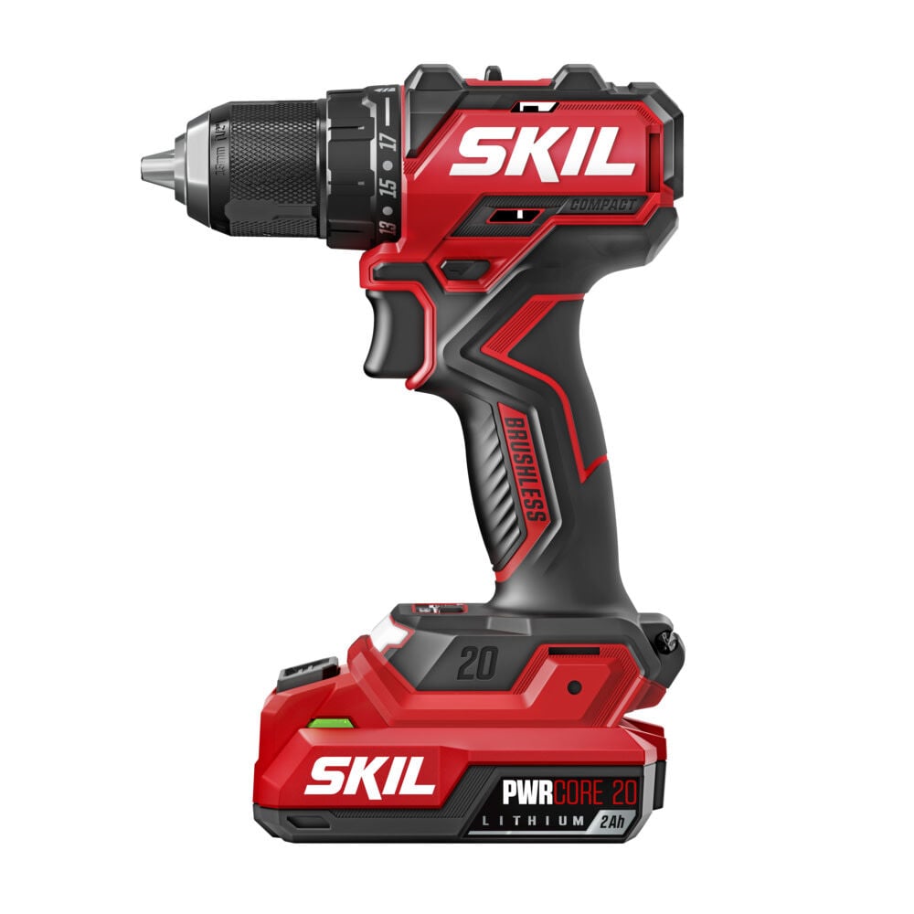 SKIL PWRCORE 20 Brushless 20V 1/2 Inch Compact Drill Driver Kit, large image number 3