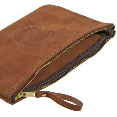 Klein Tools Top-Grain Leather Zipper Bag, large image number 10