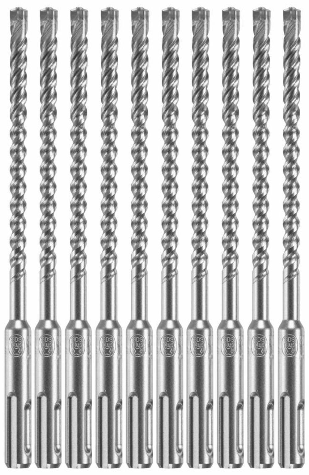 Bosch 1/4in x 4in x 6in SDS plus Bulldog Xtreme Carbide Rotary Hammer Drill Bits 10pc, large image number 1
