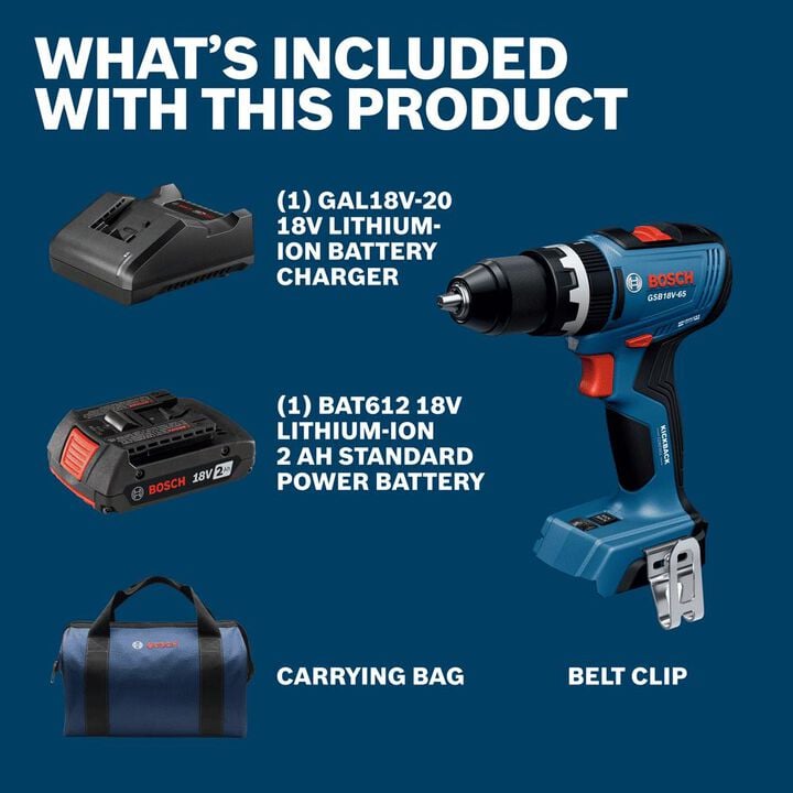Bosch 1/2 Inch Brushless Hammer Drill/Driver Kit, large image number 1