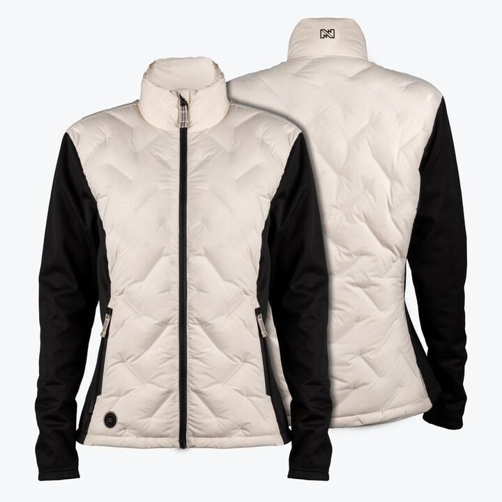Mobile Warming Women's Aria Hybrid Heated Jacket Cream