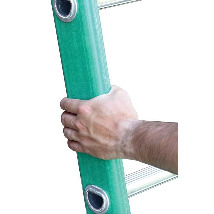 Werner 24 Ft. Type II Fiberglass D-Rung Extension Ladder, large image number 1