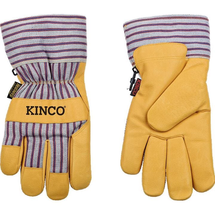 Kinco 1927 Lined Premium Grain Pigskin Palm Gloves with Safety Cuff XL 12 Pack, large image number 4