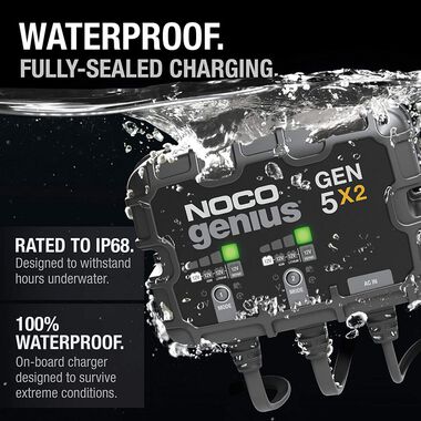 Noco Battery Charger 12V 2 Bank 10A On Board, large image number 2