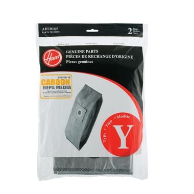 Hoover Residential Vacuum Type Y Carbon HEPA Bag 2 Pack - AH10165