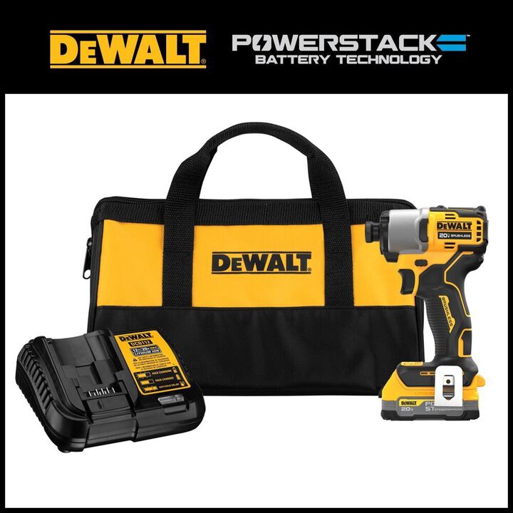 DEWALT 20V MAX* XTREME Brushless 1/4 Inch Impact Driver Drill Kit & Elite Series 100pc Drill Driver Set, large image number 9