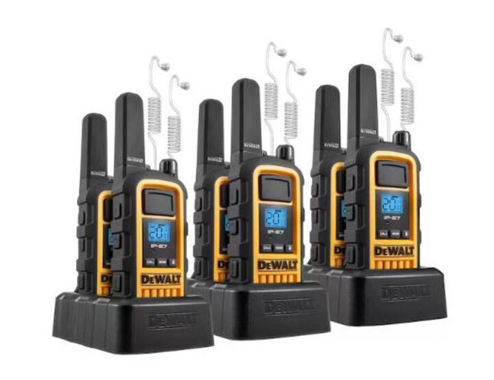 DEWALT Heavy-Duty 2W Walkie Talkie and Headset Bundle 6pk