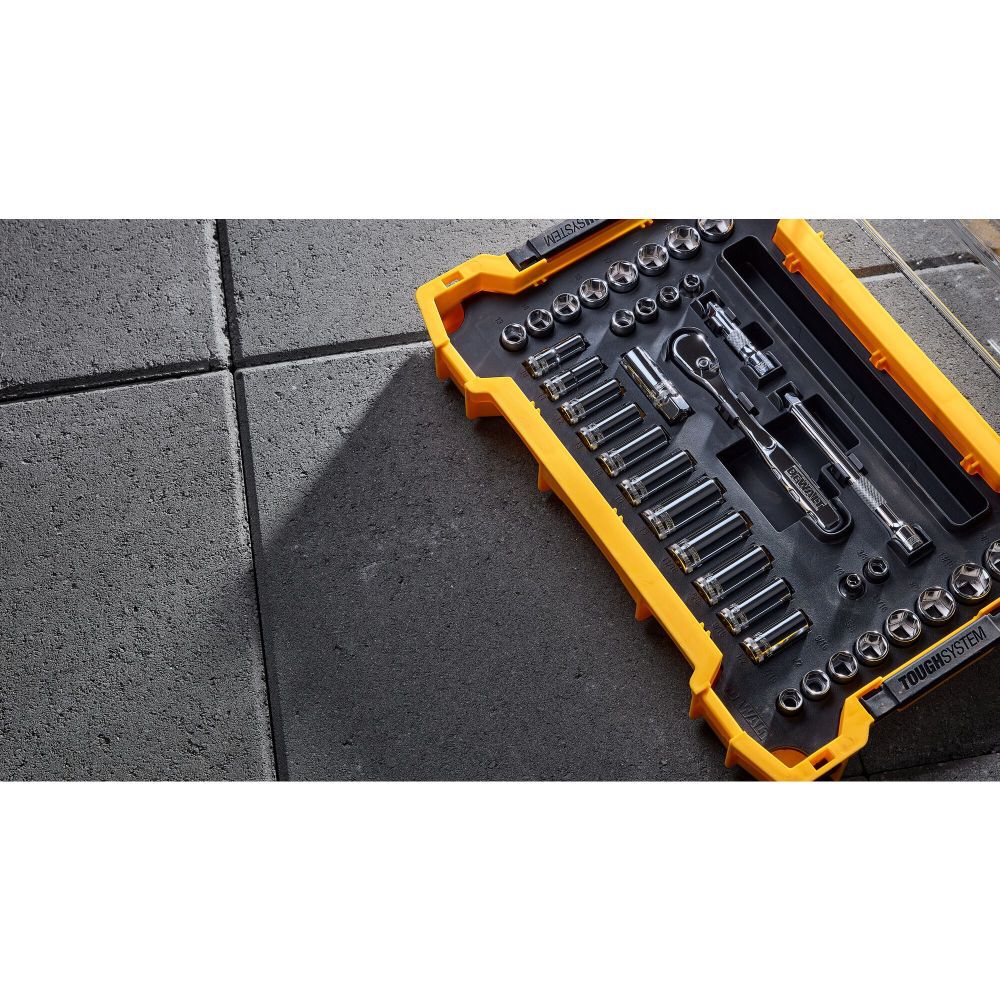 DEWALT Socket & Ratchet 37pc Set with TOUGHSYSTEM 2.0 Shallow Tool Tray, large image number 8