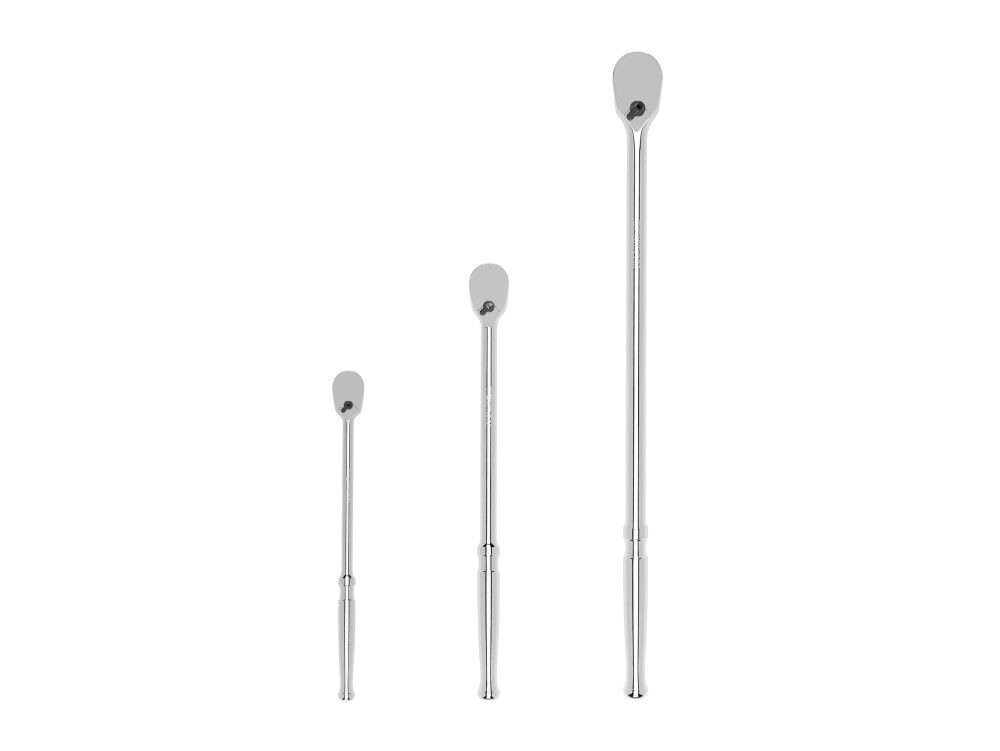Tekton 1/4, 3/8, 1/2 Inch Non-QR Long Ratchet Set, 9, 12, 18 Inch, 3 Pieces, large image number 1