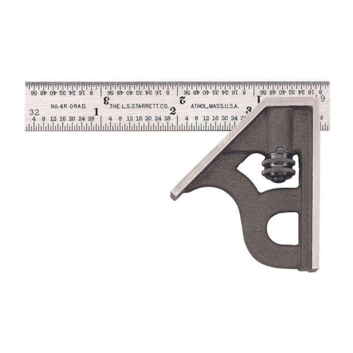 Starrett 6 Inch Combination Square with Cast Iron Square Head
