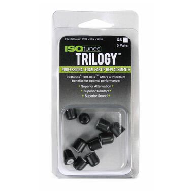 ISOtunes Trilogy White Core Tall Foam Ear Tips XS, large image number 2