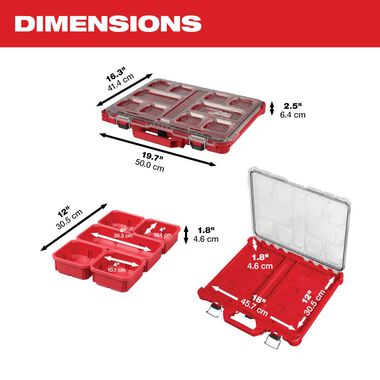 Milwaukee PACKOUT Low-Profile Organizer, large image number 2