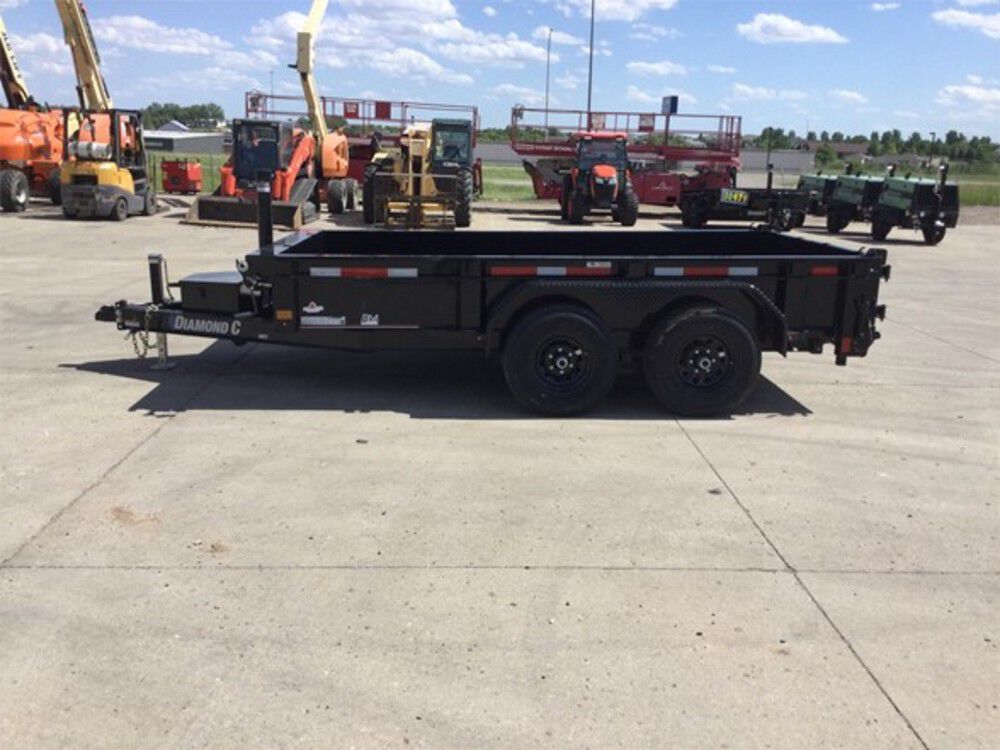 Diamond C MDT 12 Ft Tandem Axle Dump Trailer Used 2024, large image number 10