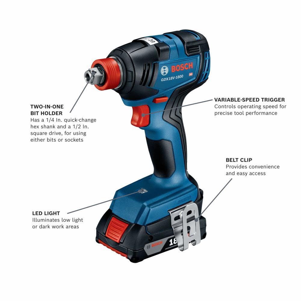 Bosch 5 Tool Combo Kit MEP Bundle, large image number 5