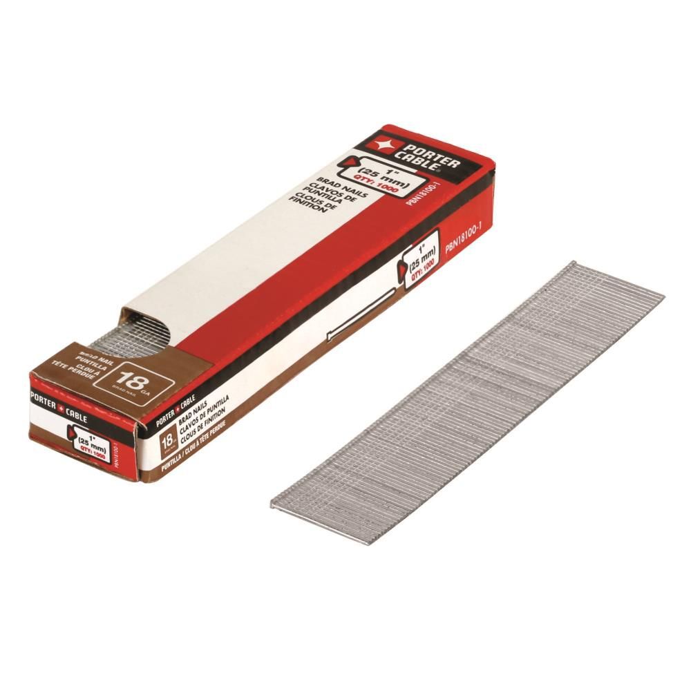Porter Cable 18 Gauge 1 In. Brad Nail 1K Pack, large image number 1