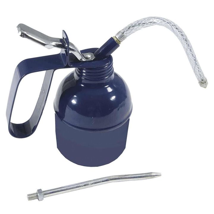 American Forge 7 Oz. Lubrication Oil Can with 4 Inch Straight and Flexible Spouts