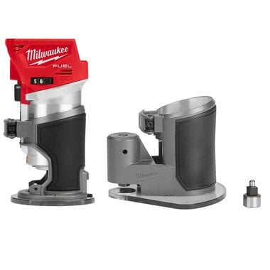 Milwaukee M18 FUEL Compact Router with Offset Base (Bare Tool)