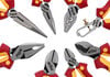 Wiha Insulated Industrial Pliers Cutters Set with Canvas Pouch 8pc, small image number 3