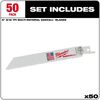 Milwaukee 6 in. 8/12 TPI SAWZALL Blades (50 Pack), small