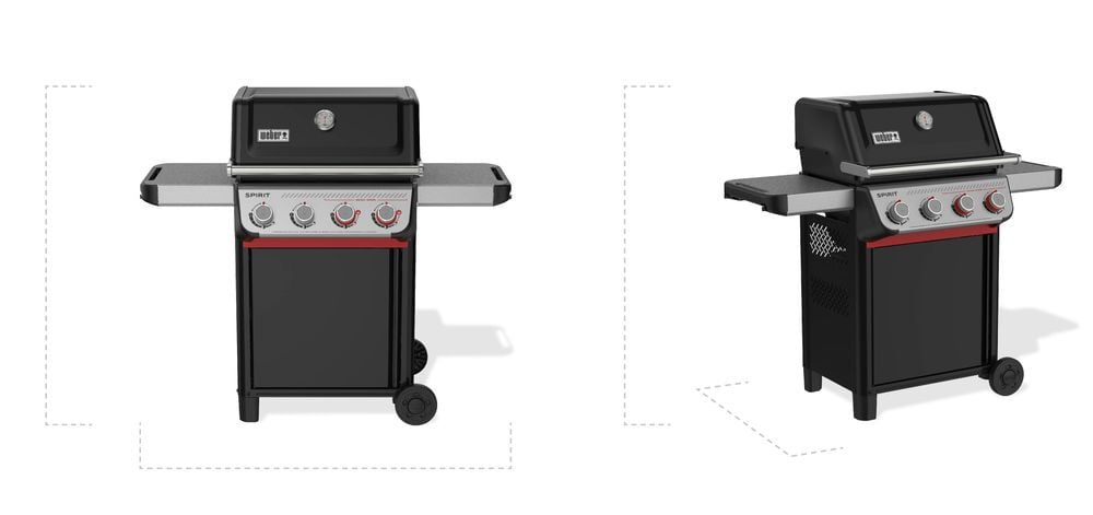 Weber Spirit E-425 26.6 Inch 4 Burner 35000 BTU Black Liquid Propane Gas Grill , large image number 4