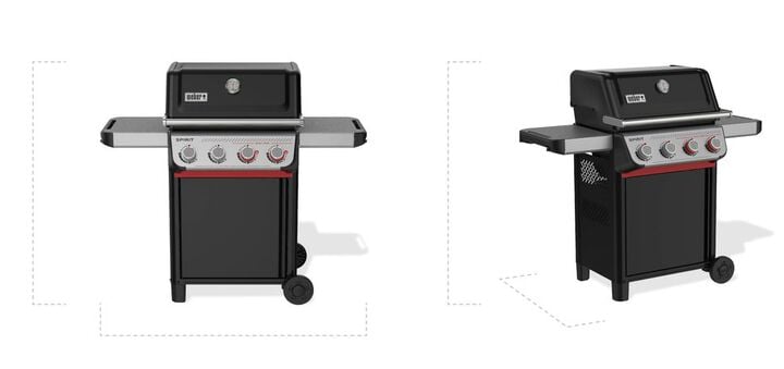 Weber Spirit E-425 26.6 Inch 4 Burner 35000 BTU Black Liquid Propane Gas Grill , large image number 3