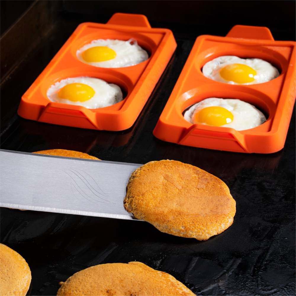Blackstone 2 Section Silicone Egg Ring Tray 3 Pieces, large image number 5