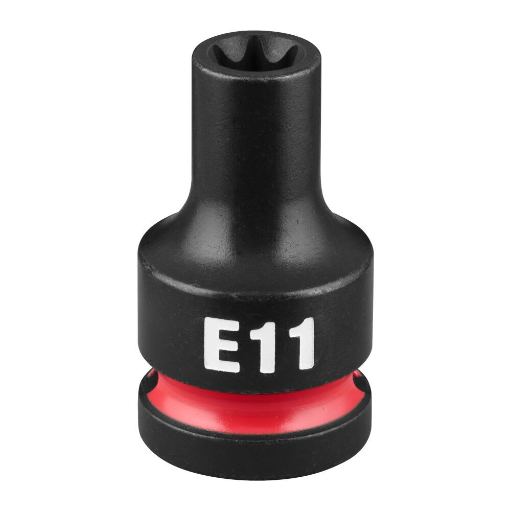 Milwaukee SHOCKWAVE Impact Duty 1/2 Inch Drive E-Torx E11 Bit Socket - 49-66-7383