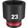 Milwaukee Impact Socket 3/8in Drive 23mm Standard 6 Point, small image number 1