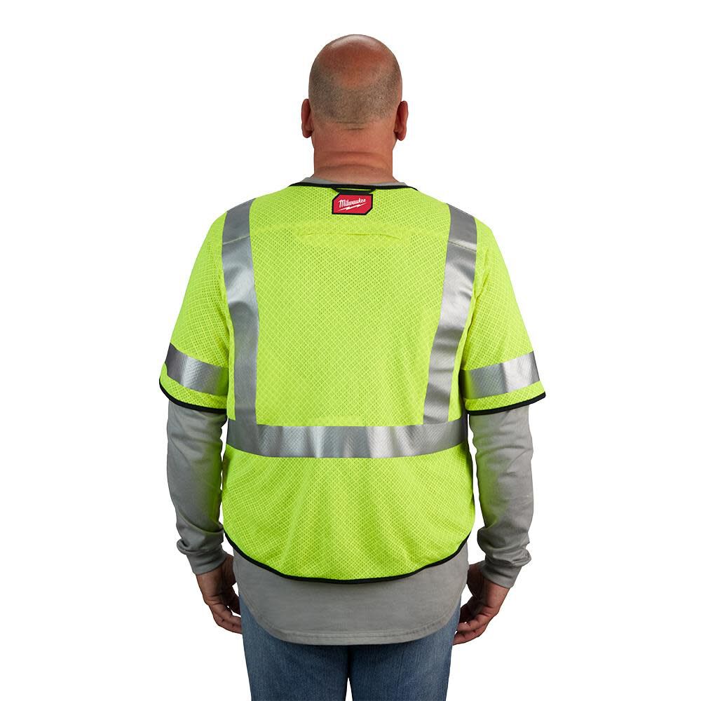 Milwaukee High Vis Safety Vest Yellow Class 3 Mesh AR/FR Cat 1 S/M, large image number 11